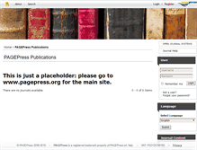 Tablet Screenshot of pagepressjournals.org